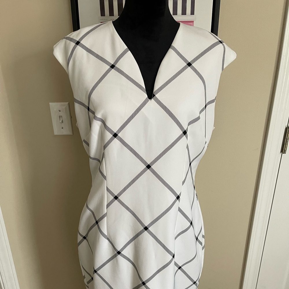 New York and Company black and cream dress